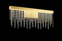 Bano French Gold Crystal Wall Lights Diyas Flush Crystal Wall Lights